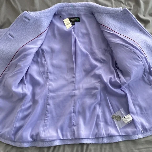 New Talbots Petite Wool lilac Jacket size 10P - Picture 12 of 16
